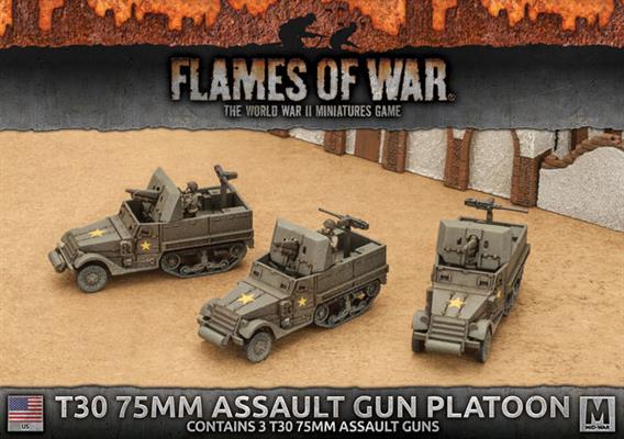Flames of War: USA: T30 75mm Assault Gun Platoon (3x) 