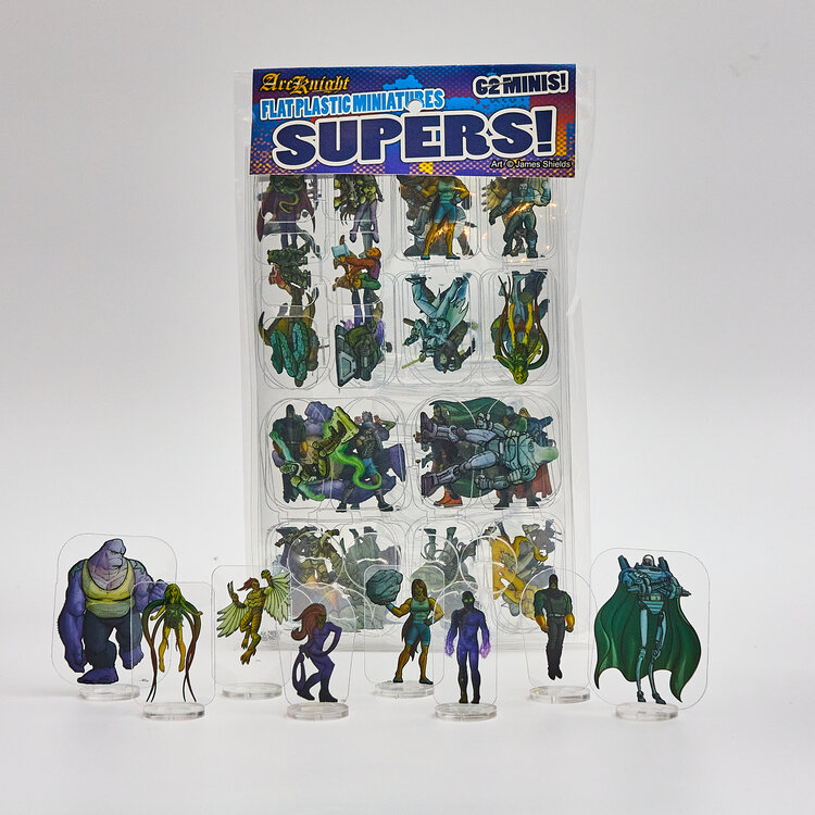 Flat Plastic Miniatures: SUPERS! 