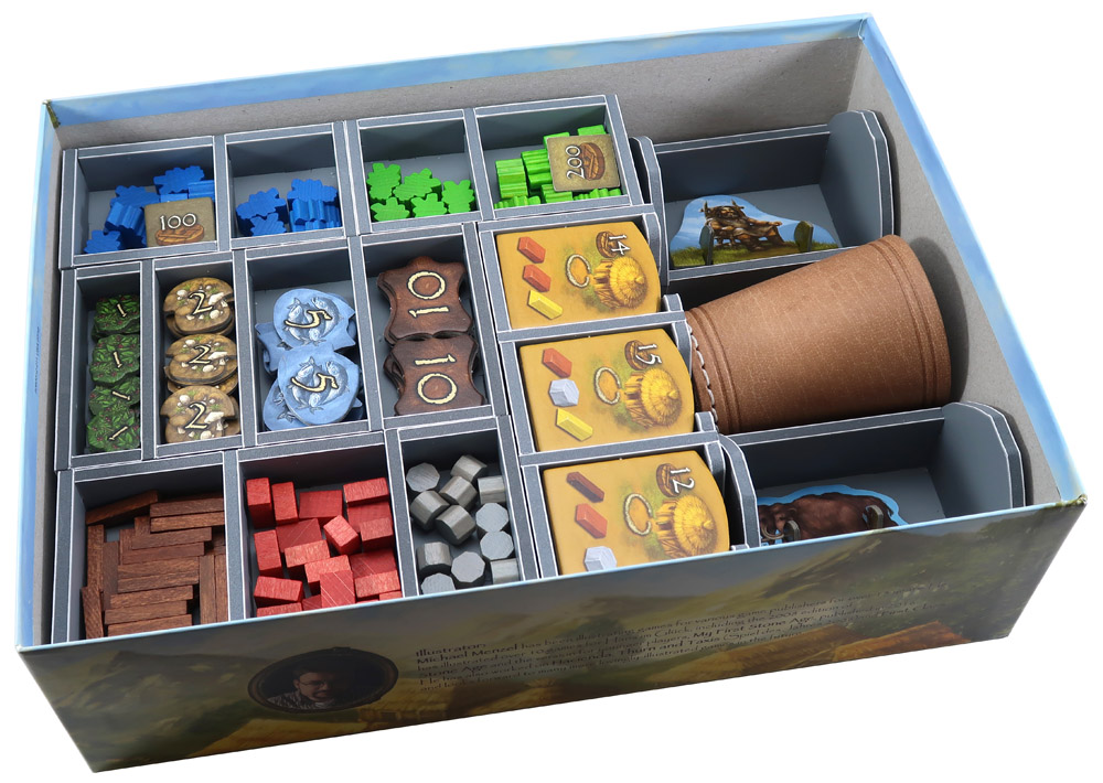 Folded Space: Board Game Organizer- Stone Age (with expansions) 