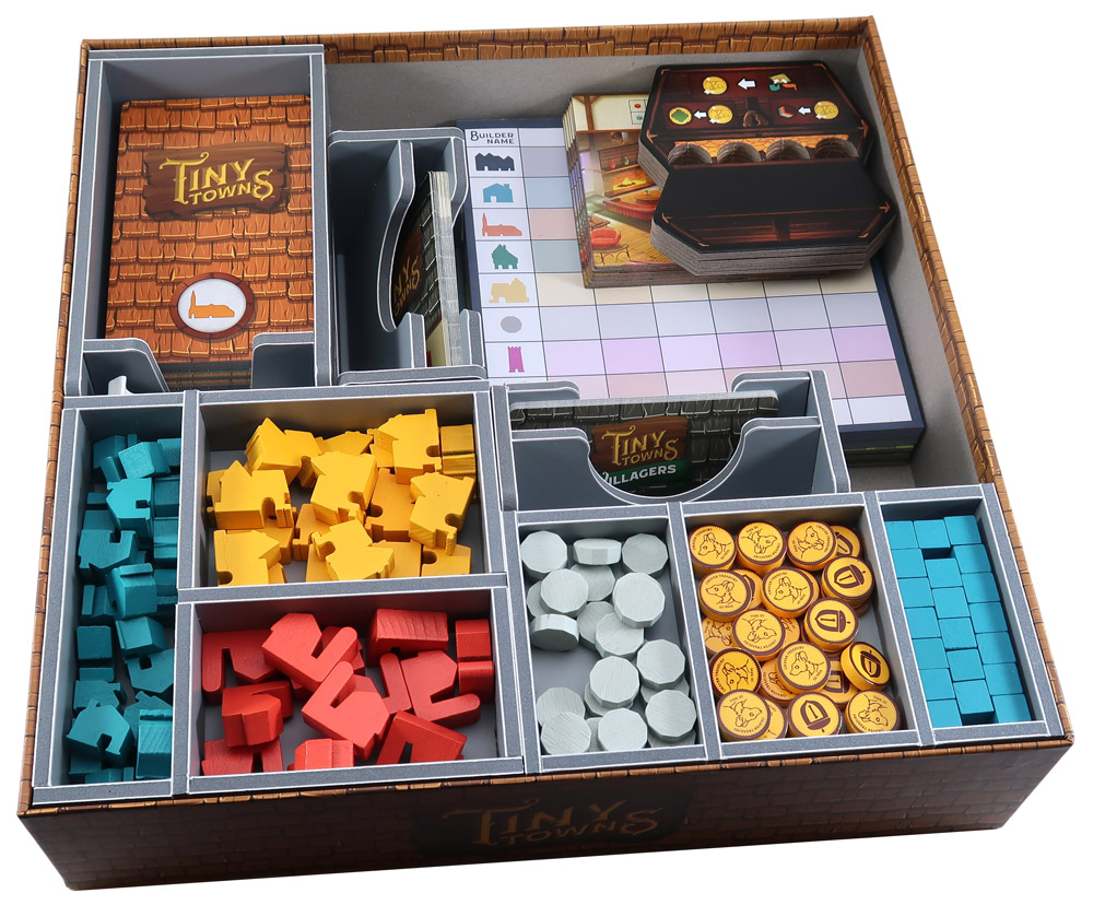 Folded Space: Board Game Organizer- Tiny Towns 
