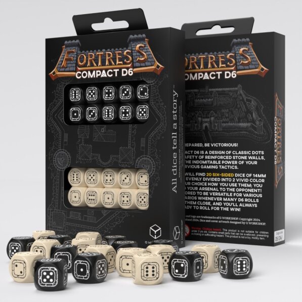 Fortress Compact D6: Black and Beige (20) 