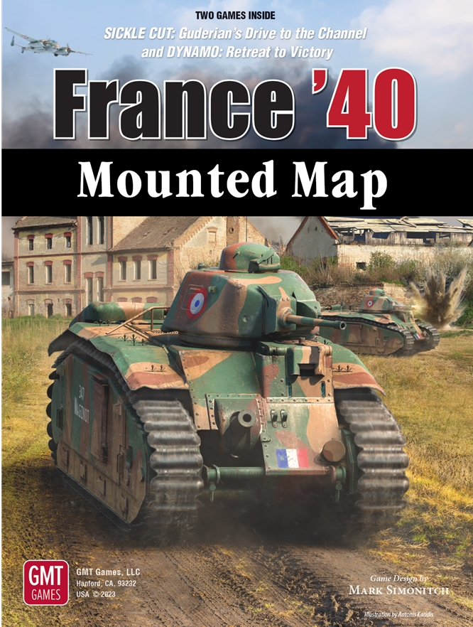 France 40 Mounted Map 