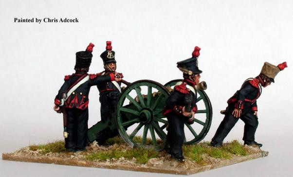 Perry: 28mm Napoleonic: French Foot Artillery firing 6 pounder 
