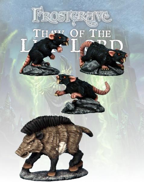 Frostgrave: Boar & Giant Rats 
