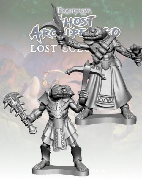 Frostgrave: Ghost Archipelago Snake-man Crackshot & Herbalist 