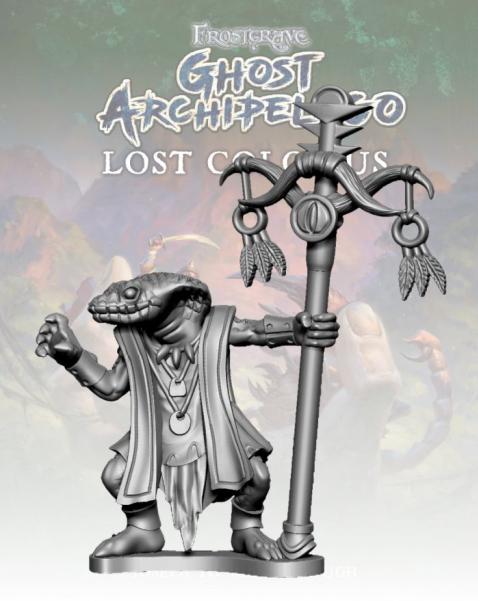 Frostgrave: Ghost Archipelago Snake-man Warden I 