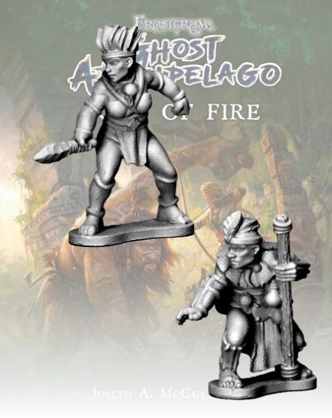 Frostgrave: Ghost Archipelago Tribal Pearl Diver and Guide 
