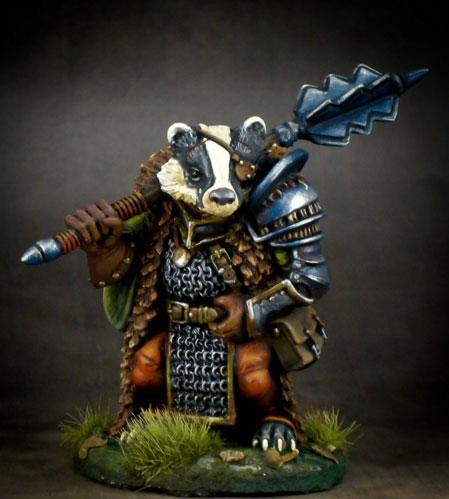 Dark Sword Miniatures: Critter Kingdoms- Frothy UK Badger 