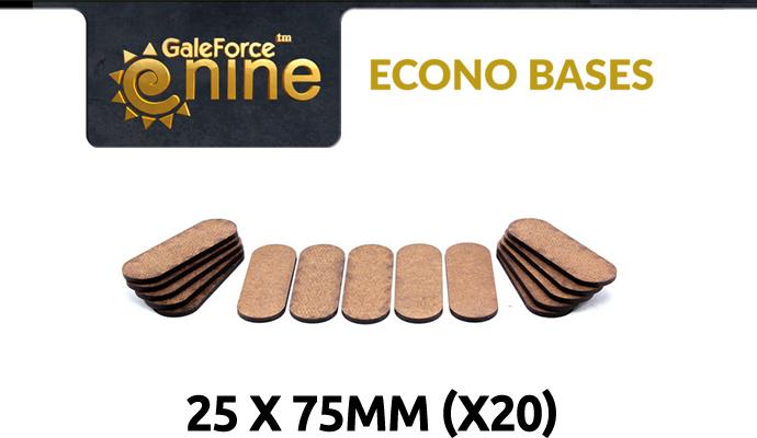 Gale Force Nine: Econo Bases: 25x75mm (20) 