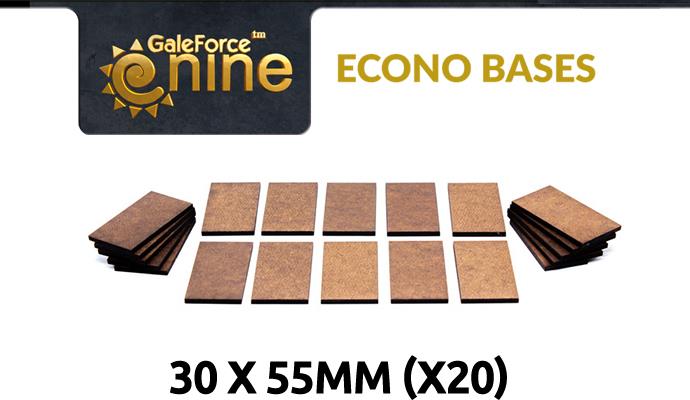 Gale Force Nine: Econo Bases: 30x55mm (20) 