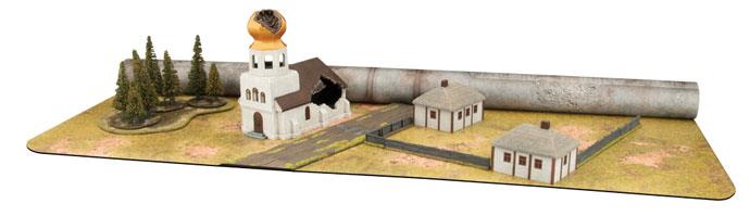 GaleForce Nine: Game Mat: Brown/City 
