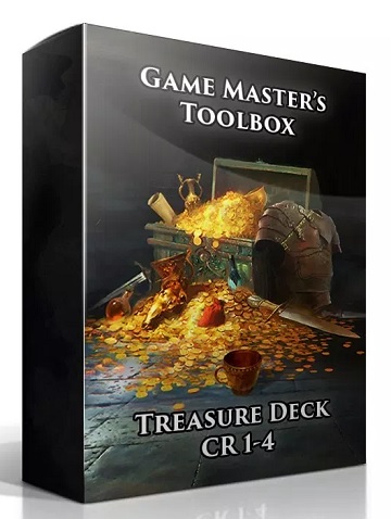 Game Masters Toolbox: Treasure Deck CR 1-4 (5E D&D Compatible) 