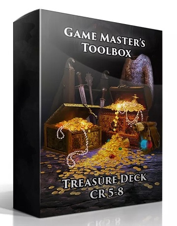Game Masters Toolbox: Treasure Deck CR 5-8 (5E D&D Compatible) 