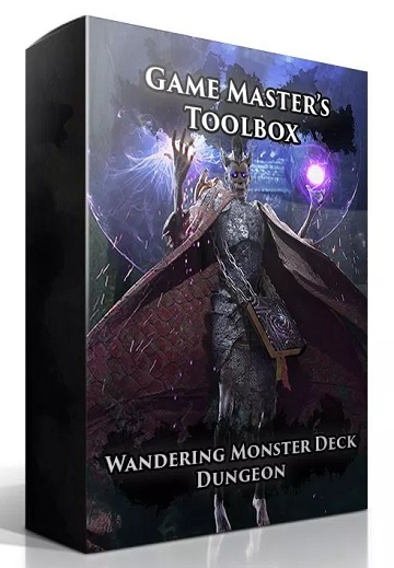 Game Masters Toolbox: Wandering Monsters Deck- Dungeon (5E D&D Compatible) 