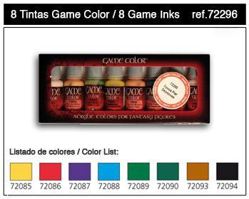 Vallejo Game Color Set: 72296 Game Inks 