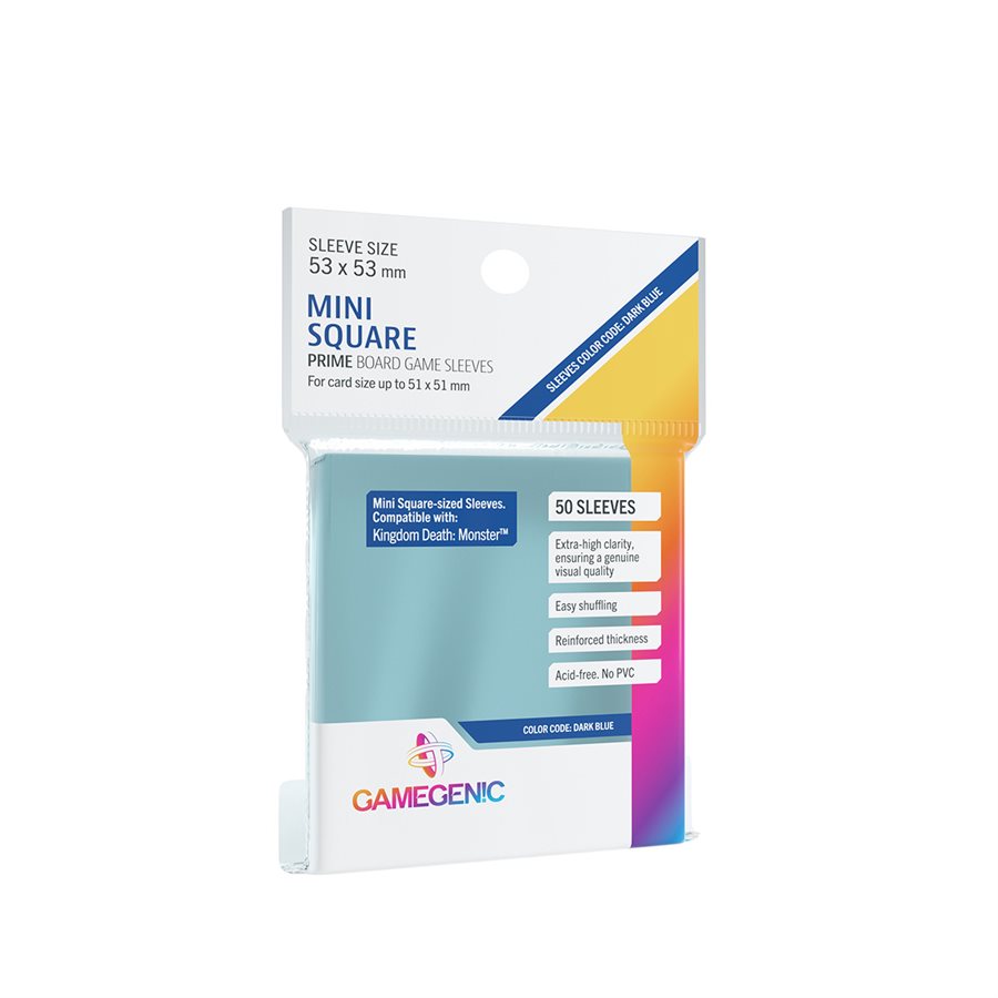 Gamegenic: Prime Sleeves: Mini Square Sized 53 x 53 mm (50) 