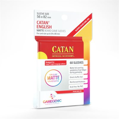 Gamegenic: Matte Sleeves: Catan-Sized 56 x 82mm (60) 