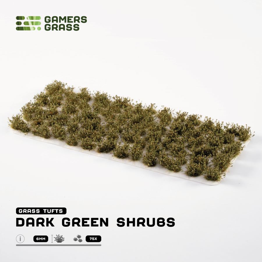 Gamers Grass: Dark Green Shrubs 