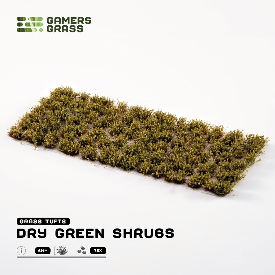 Gamers Grass: Dry Green Shrubs 