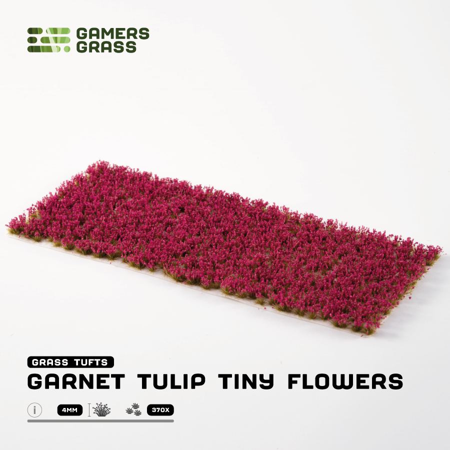 Gamers Grass: Garnet Tulip Tiny Flowers 