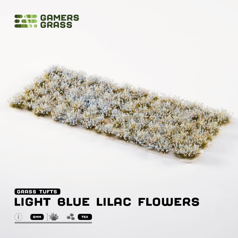Gamers Grass: Light Blue Lilac Flowers 