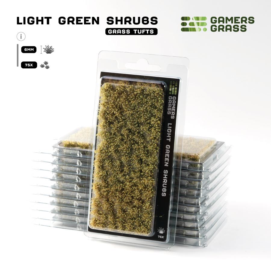 Gamers Grass: Light Green Shrubs 