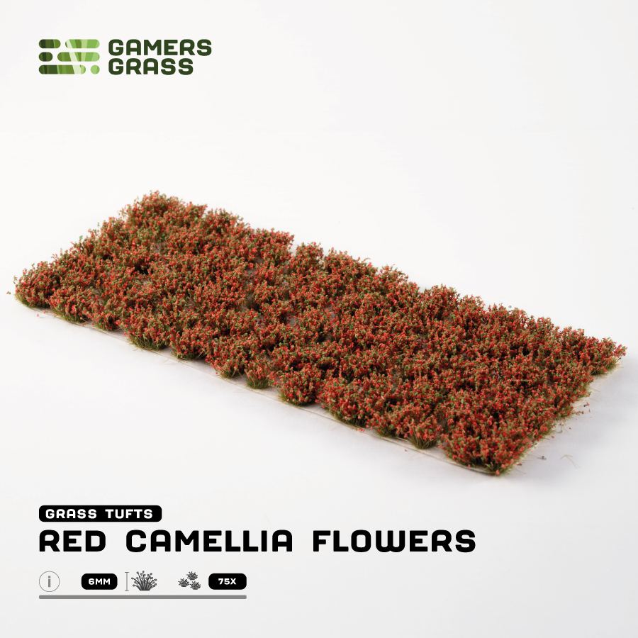 Gamers Grass: Red Camellia Flowers 