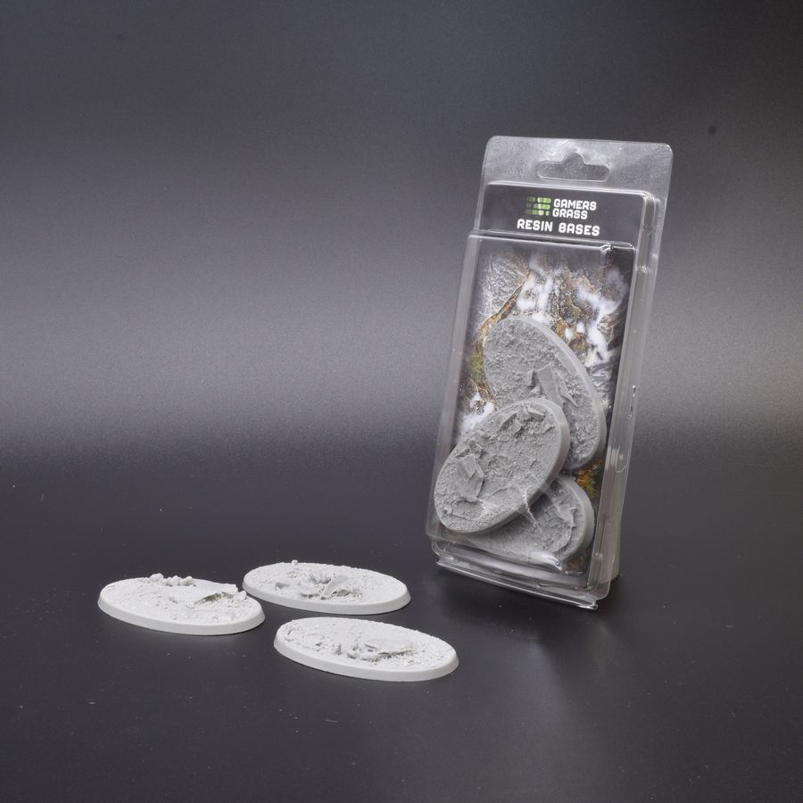 Gamers Grass: Resin Bases: Rocky Fields: Oval 75mm (x3) 