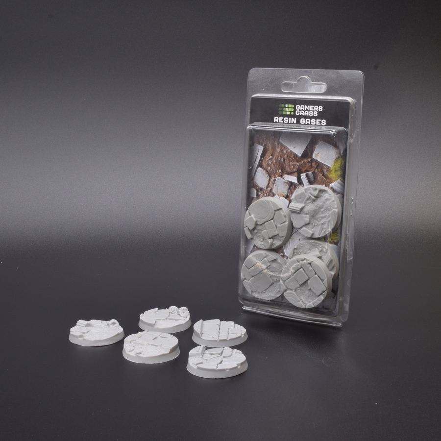 Gamers Grass: Resin Bases: Temple: Round 40mm (x5) 