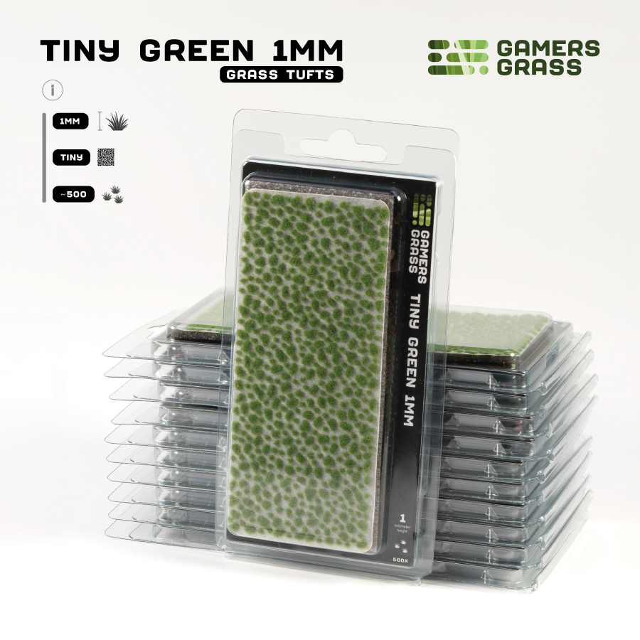 Gamers Grass: Tiny Tufts - Green 1mm 