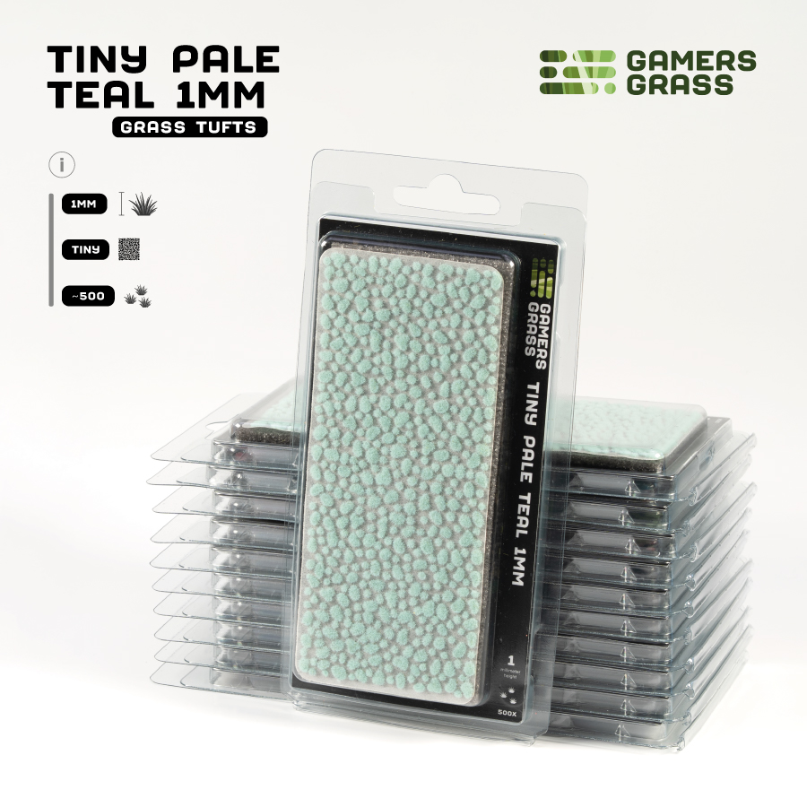 Gamers Grass: Tiny Tufts - Pale Teal 1mm 