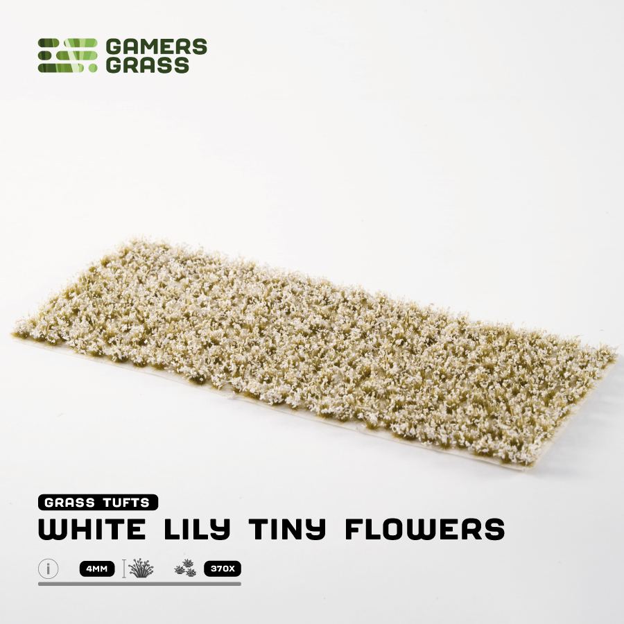 Gamers Grass: White Lily Tiny Flowers 