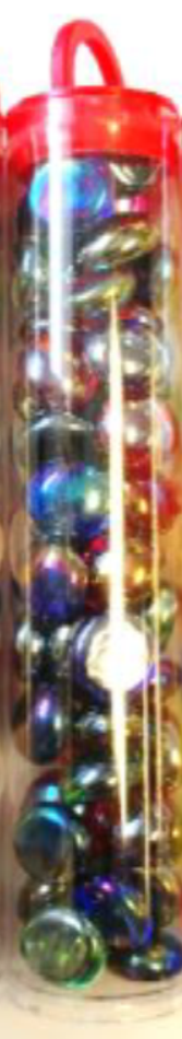 Gaming Stones: Iridized - Mixed Colors Tube (40ct) 