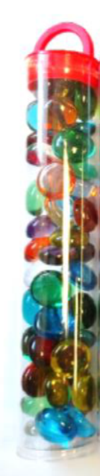 Gaming Stones: Translucent - Mixed Colors Tube (40ct) 