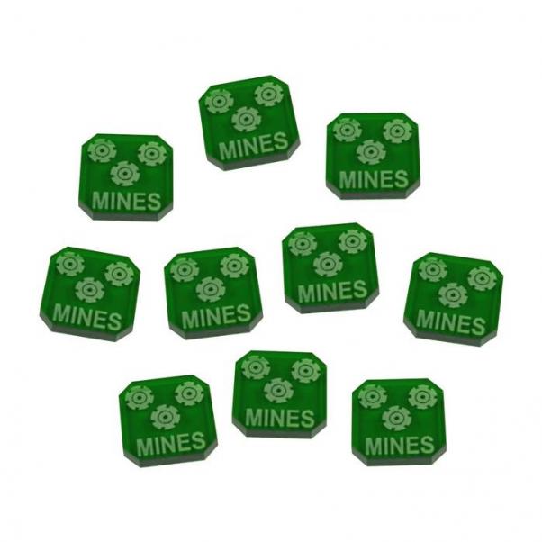 Gaslands: Mines Ammo Tokens, Translucent Green 