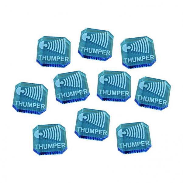 Gaslands: Thumper Ammo Token, Fluorescent Blue 
