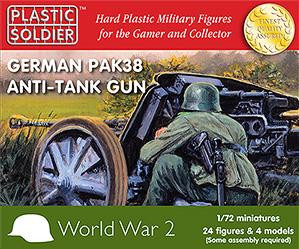 Plastic Soldier Company: 1/72 German: German Pak 38 Anti Tank Gun 
