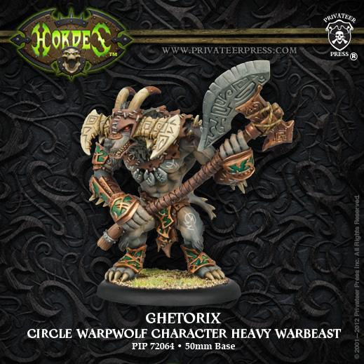 Hordes: Circle Orboros (72062): Warpwolf: Ghetorix Character Warpwolf Upgrade Kit 