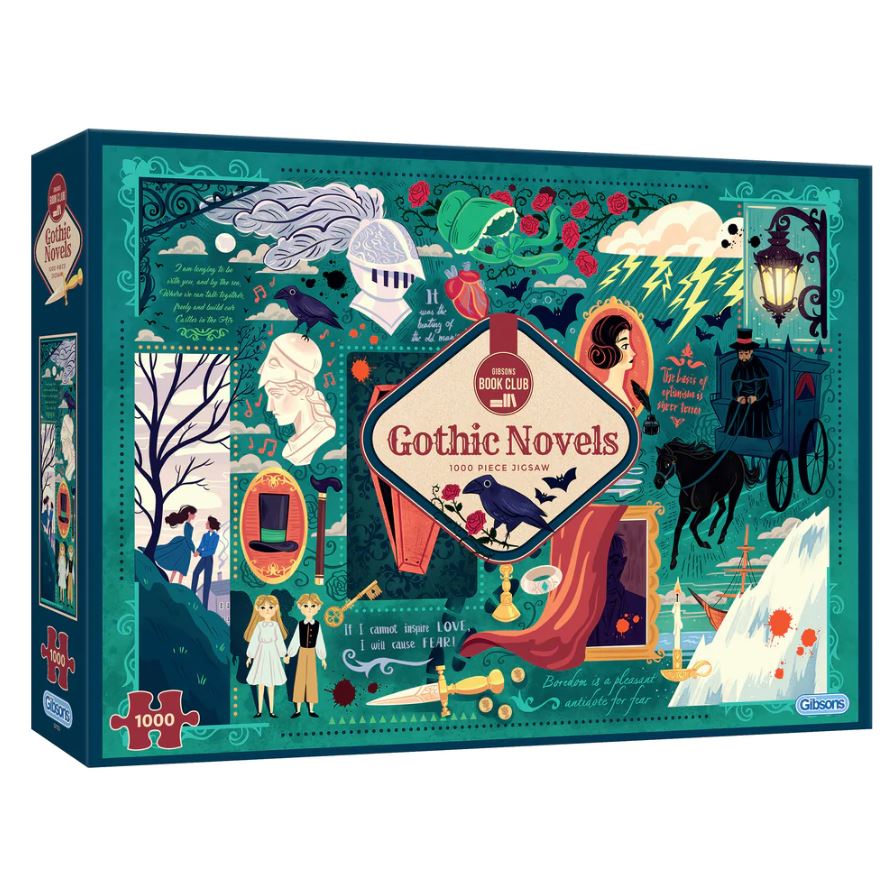 Gibsons Puzzles (1000): Book Club: Gothics (DAMAGED) 