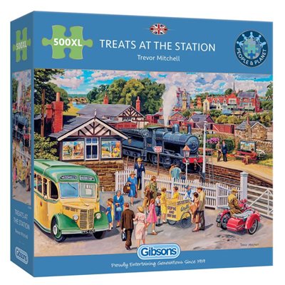 Gibsons Puzzles (500XL): Treats at the Station (DAMAGED) 