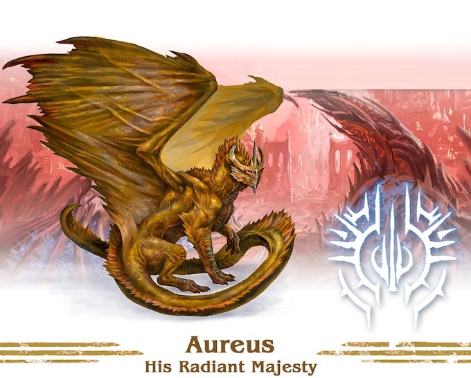 Great Wyrms of Drakha: Plastic Dragon Aureus 
