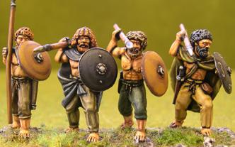 Gripping Beast 28mm Age Of Arthur: Irish- Bare Chested Warriors #1 (4) 