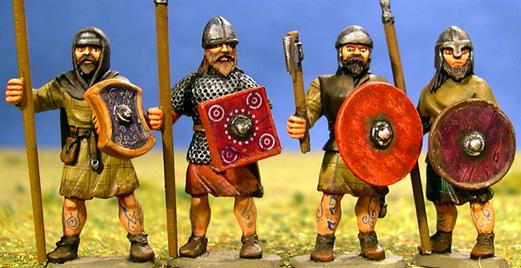 Gripping Beast 28mm Age Of Arthur: Pict- Nobles Standing (4) 