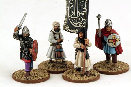 Gripping Beast 28mm Armies Of Islam: Arab Infantry (Command) (4) 