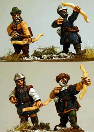 Gripping Beast 28mm Medieval Russian: City Militia Archers (4) 