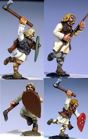 Gripping Beast 28mm Medieval Russian: Tribal Warriors (Charging) (4) 