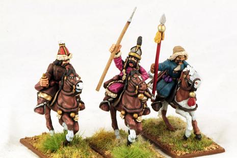 Gripping Beast 28mm Mongols: Cavalry (Command) (3) 