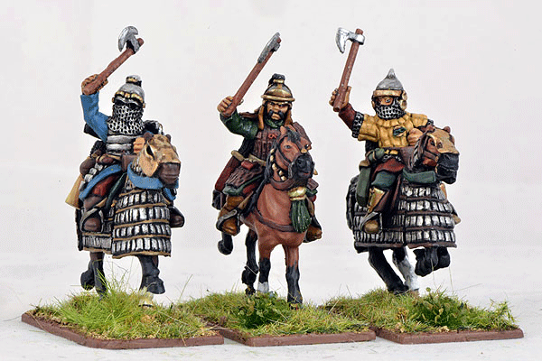 Gripping Beast 28mm Mongols: Heavy Cavalry (Hand Weapons) (3) 