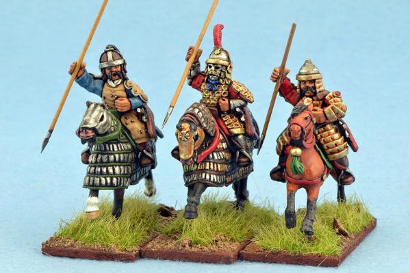 Gripping Beast 28mm Mongols: Heavy Cavalry (Spears) (3) 