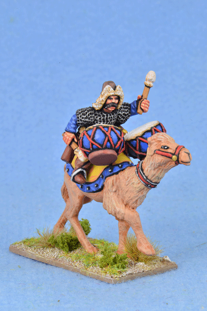 Gripping Beast 28mm Mongols: Mongol Drummer On Camel (1) 